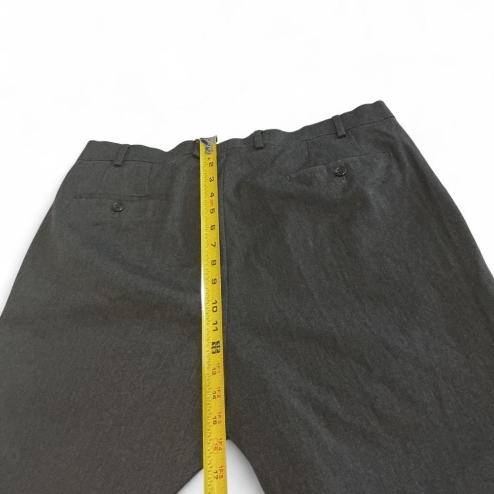 Lauren Ralph Lauren Dress Pants Mens 36W‎ Gray Excellent Pleated Cuffed Hem - Picture 5 of 7